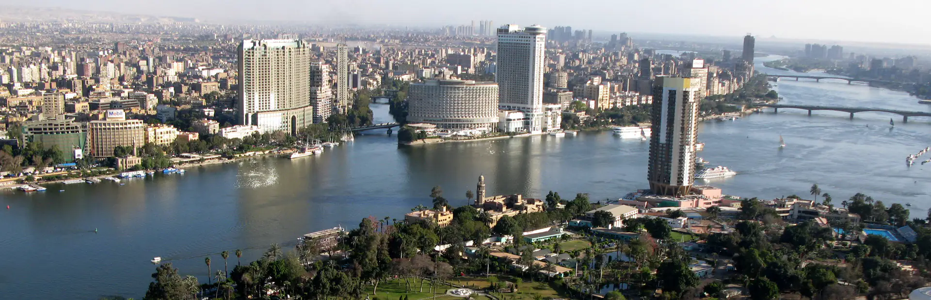 Cairo skyline along the Nile